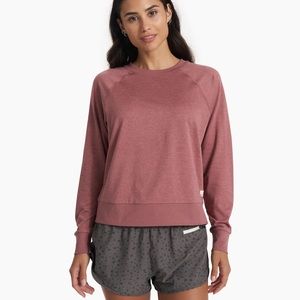 EUC Vuori Long Sleeve Halo Crew in Marsala Heather